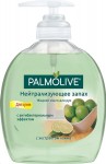 Мыло жидкое для рук, Palmolive (Палмолив) 300 мл Нейтрализующее запах с экстрактом лайма с антибактериальным эффектом для кухни флакон с дозатором-помпой